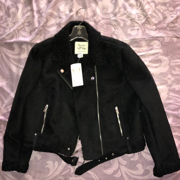 NWT Maralyn & Me Black Moto Jacket - Picture 5 of 9